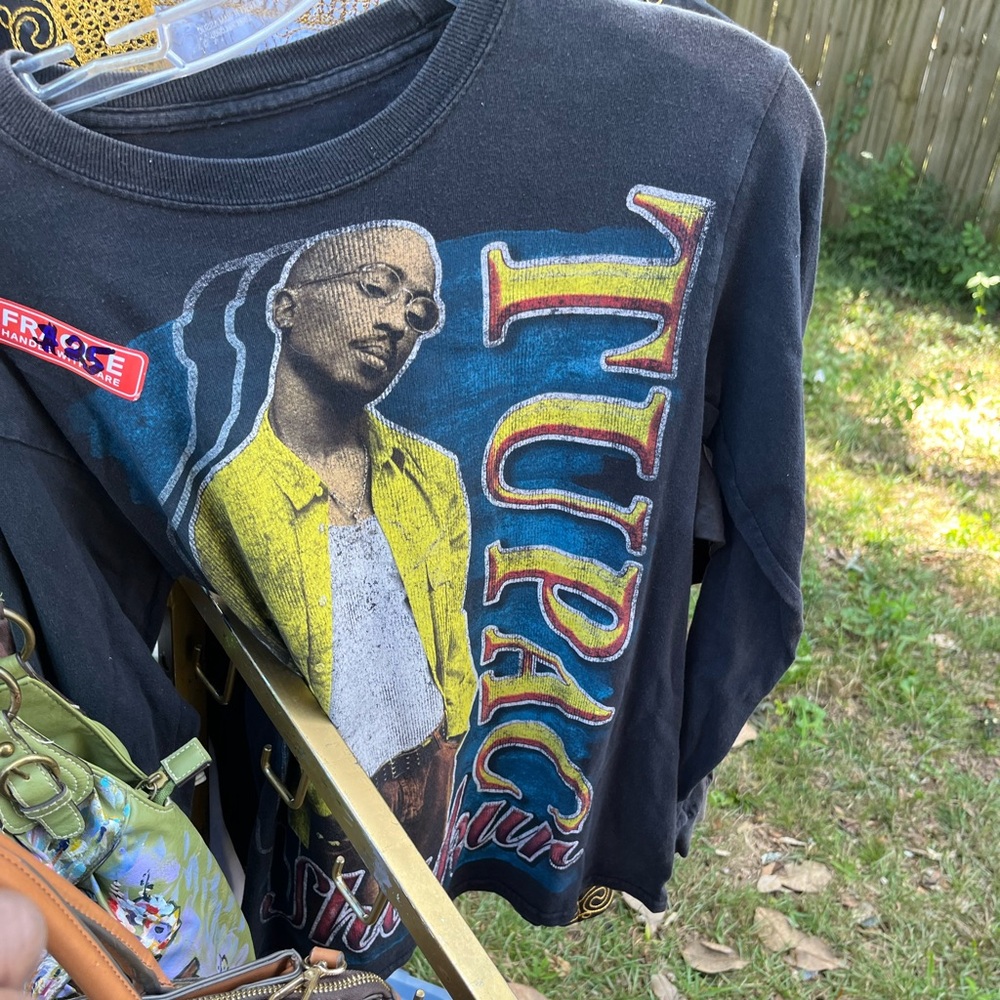 Tupac Graphic Long Sleeve Shirt Great Vintage Tee Size S/M